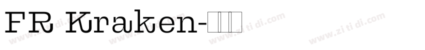 FR Kraken字体转换